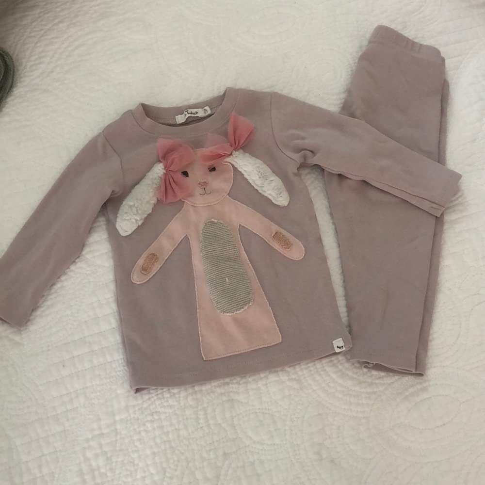 Infant Monochromatic Bunny Outfit